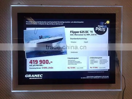 acrylic LED light frame