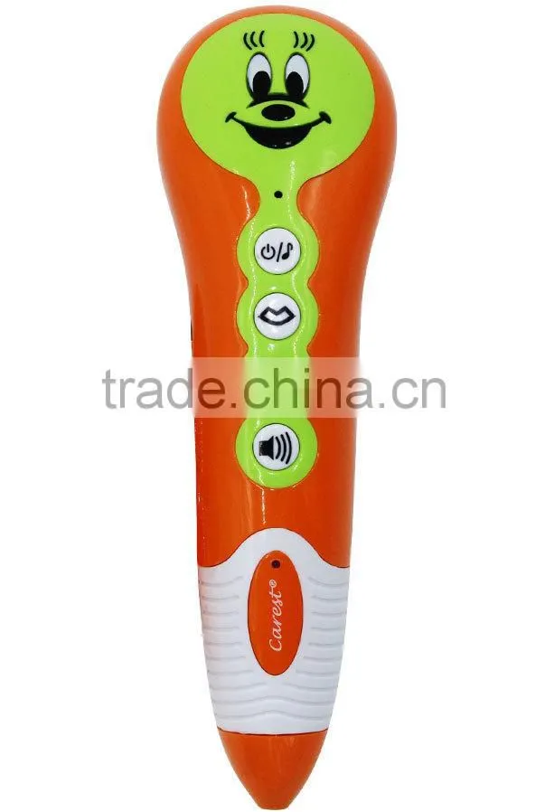 Orange smiling face talking pen smart toy factory