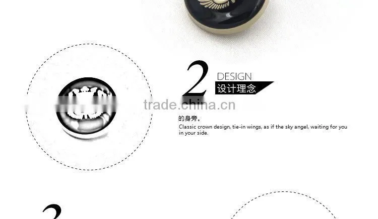 Overcoat button metal black button