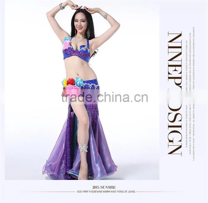 Professional Gorgeous Sexy & Elegant Belly Dance Performance Costume for Ladies