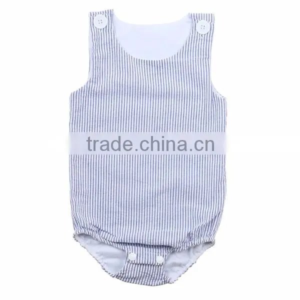 kaiyo wholesale baby clothes factory cotton strip seersucker Rompers Newborn Rompers children clothing 2016