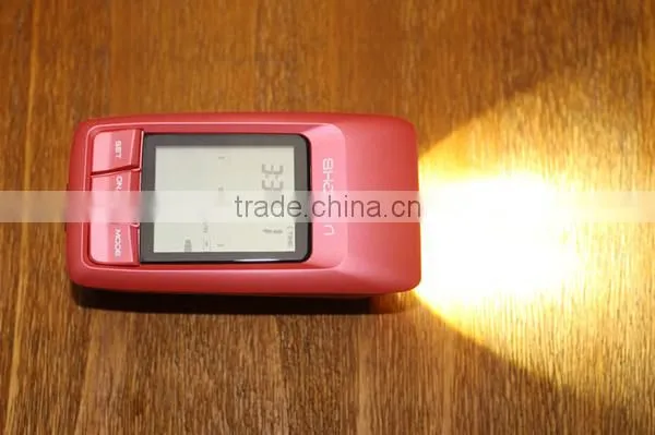 cycling computer with LED light for safe night riding