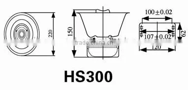 HS300 300W ABS Police Outdoor Weatherproof Neodyminum Alarm Horn Speaker with amp