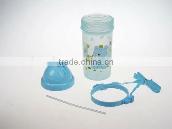A024 600ml high quality cartoon plastic children water bottle shantou shuanghuan viassin plastic drinking bottle for kids