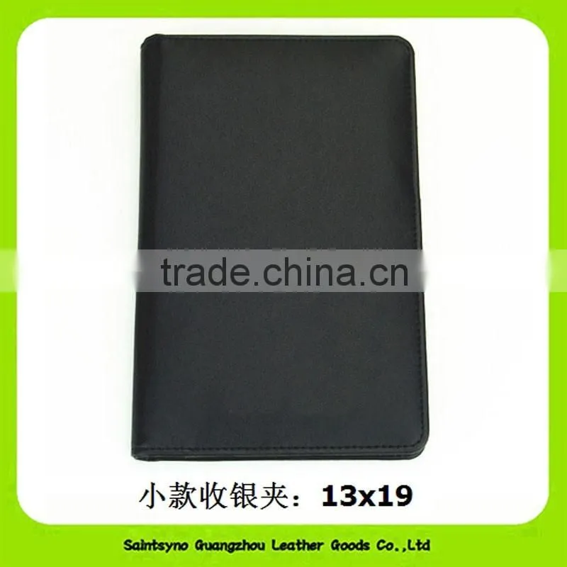 Manufacture competitive price custom leather card holder flip card holder for sale