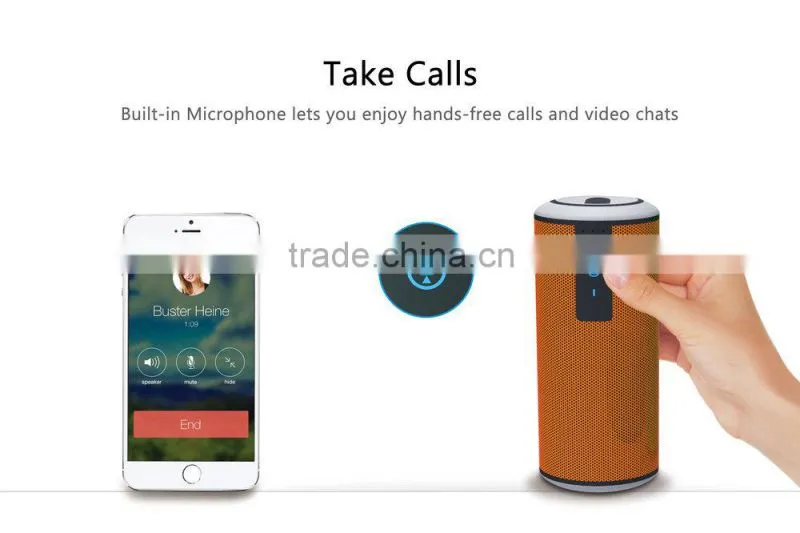 2015 Portable Stereo Outdoor Portable Mini Bluetooth Speaker With NFC Waterproof IPX4