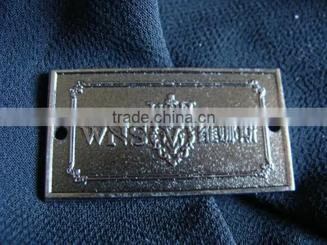 High quality custom metal logo for handbags