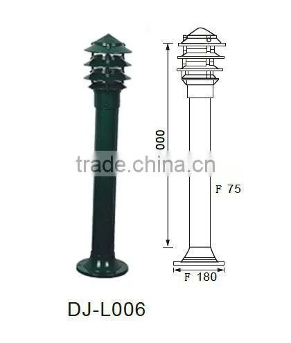 E27 Lamp Holder Garden Bollard Light GLT-L004