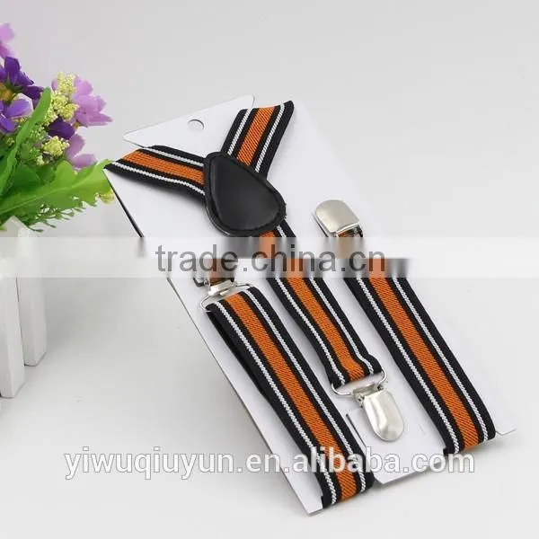 Stripe Suspenders For Boys Girls Clip-on Elastic Braces Kids Baby striped Suspenders Children Accessories 14 Colors 2.5*65cm