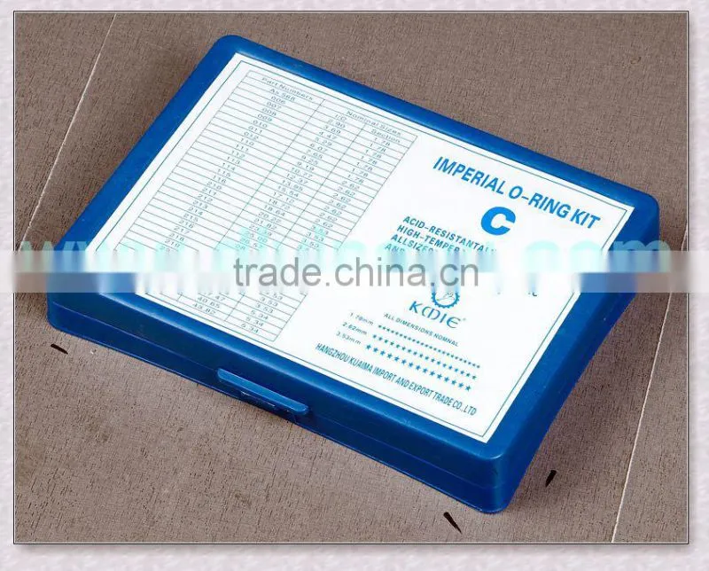 Rubber Material O Ring Box Excavator/Plastic O Ring Kit Box