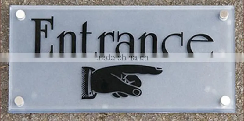 acrylic entrance signs boards