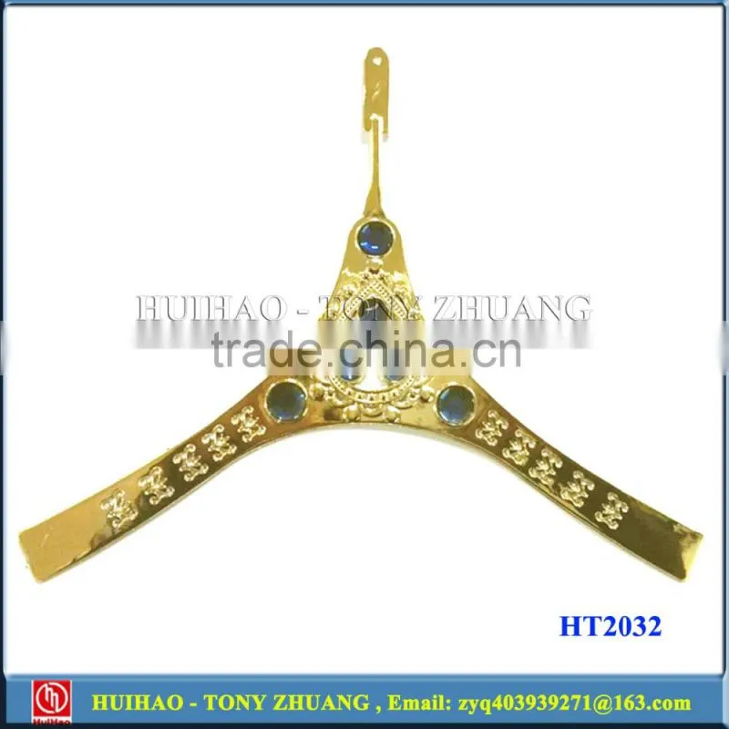 TPU gold plating shoes vamp ornament for sandal strap HT2030B