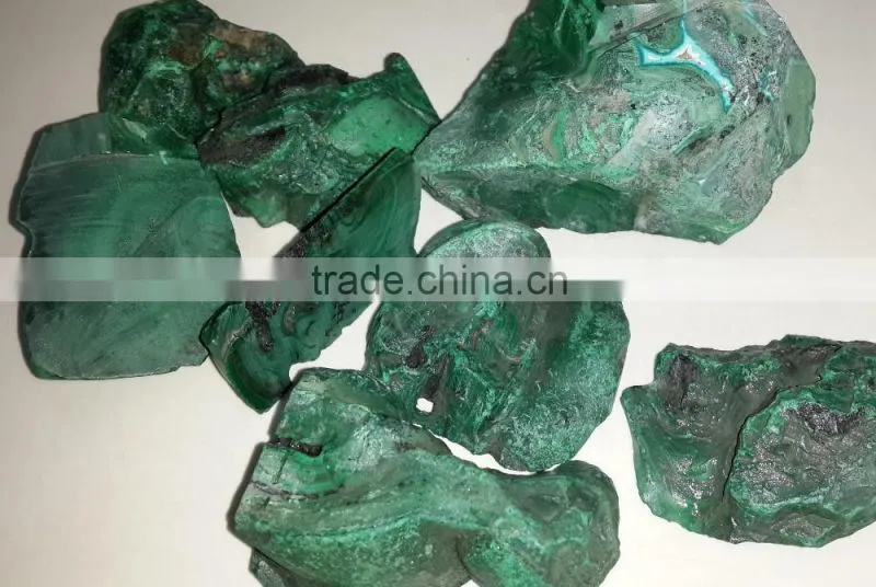 Natural Malachite Rough Gemstone Also Called Kidney Stone