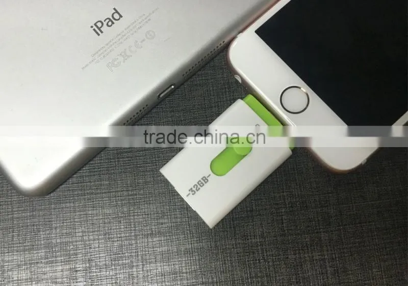 The top hot selling 3 in 1 otg usb drive for apple iphone 6s usb flash drive otg ,mobile phone usb flash drive