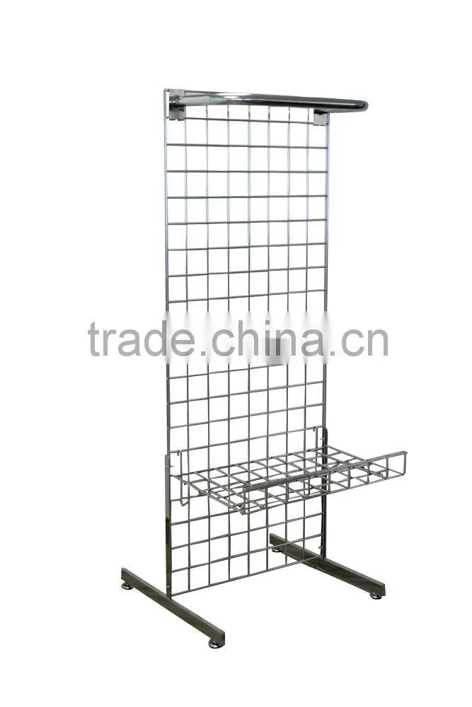 Chrome L Legs for Gridwall Mesh,Gridwall L Leg Base