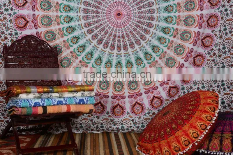 Indian Mandala Hippie Bohemian Wall Decoraiton Cotton Ethnic Wall Hangings Tapestry