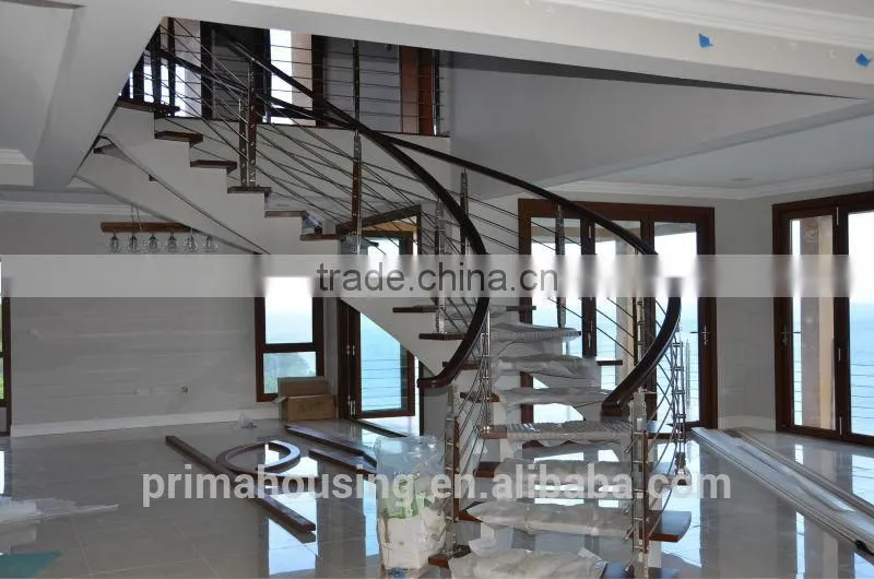 PVC handrail spiral stairs sale spiral stair case(PR-2033)