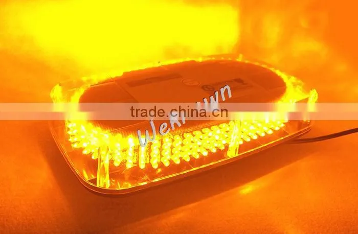DC12V-24V led lightbar 240 LED 18W Beacon light with Magnets Emergency Strobe Light bar 4 colors LED warning Light