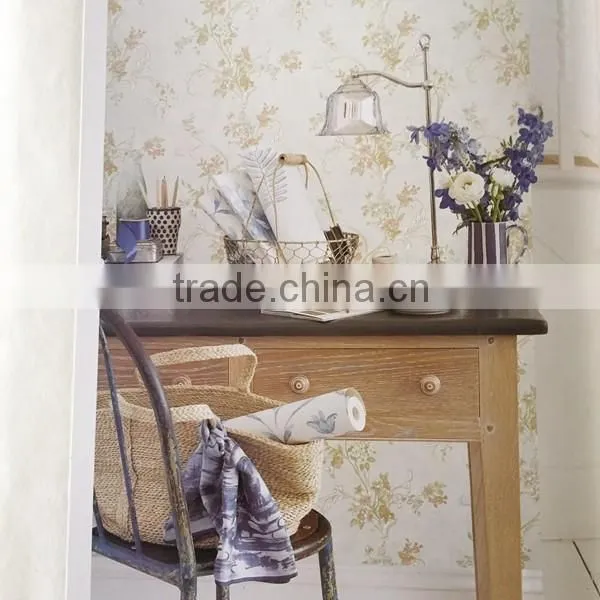 non woven Hot sale flower garden artificial Wallpaper