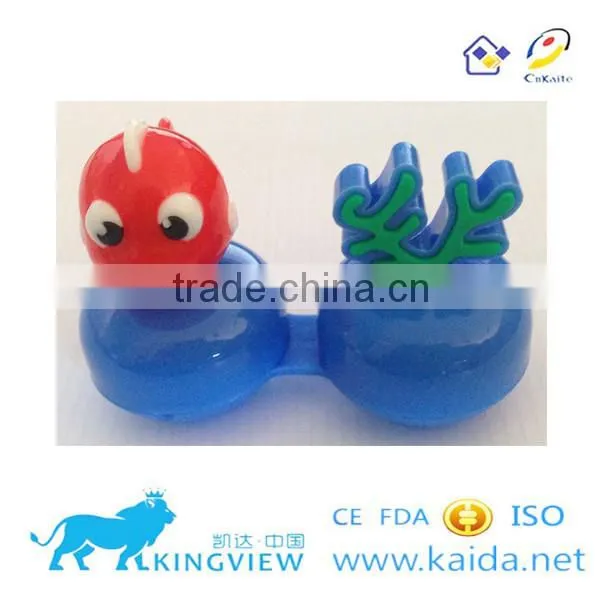 L and R color dual contact lens case FDA approval