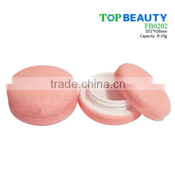 FB0202-3 2016 new plastic Marcarons empty cute Lip balm Container