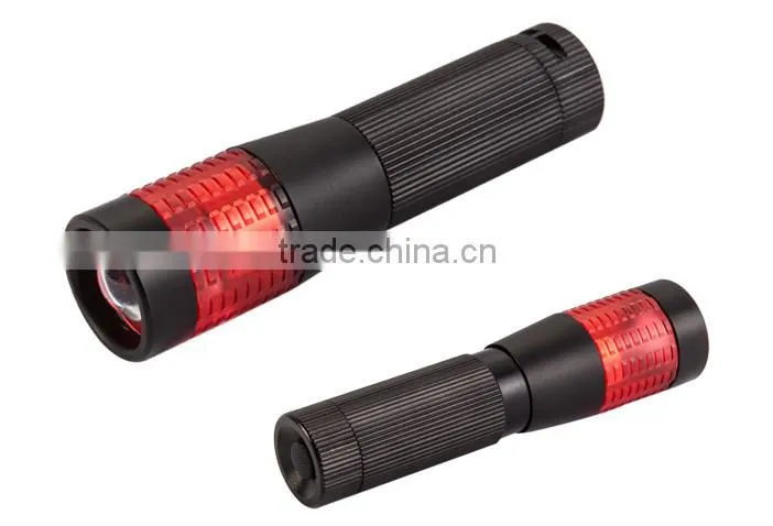 1W aluminum zoom focus dimming flashlight torch for hunting night