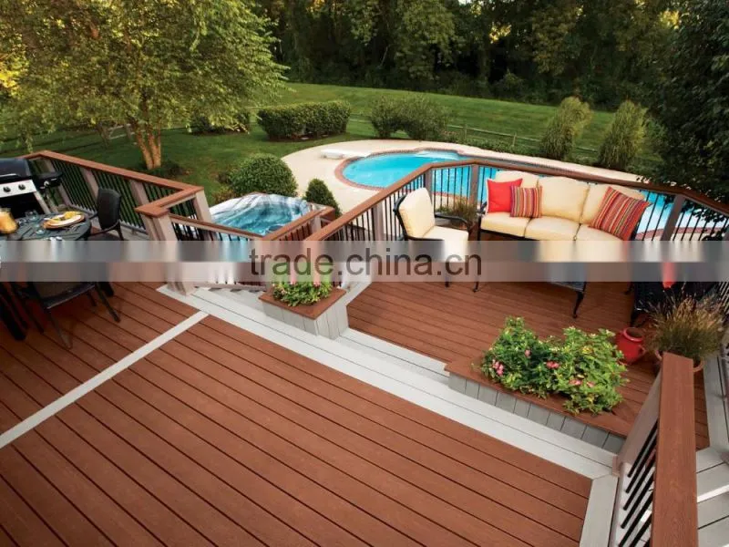 2016 New WPC Deck Flooring,Wood Plastic Composite Material Outdoor Floor China Manufacture