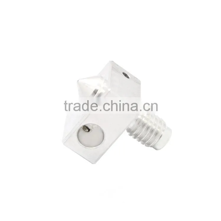 1.75mm/3mm Aluminum Nozzle Heat Block Extrusion head for 3D Printer DIY