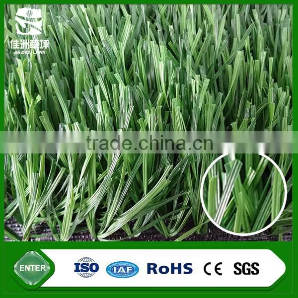 Dimond shape green artificial turf for sports palyground with rubber backing