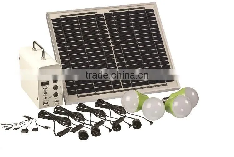 hot sale Home Application solar camping dc fan light system