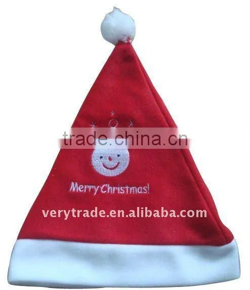 Christmas santa hat with Braid