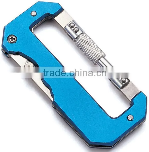 With Bottle Opener Multifunction Aluminum Carabiner Hook