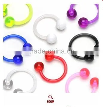 The flexible eyebrow piercing jewelry eyebrow barbells & rings