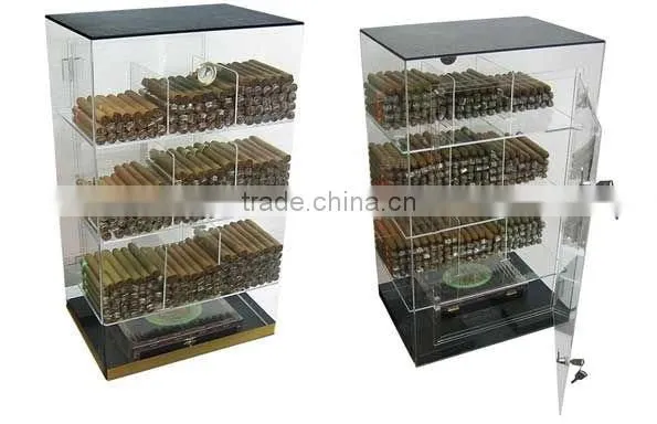 Acrylic Cigar Display Humidor with Lock LZ1311251189