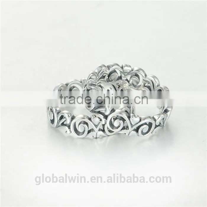 Fine Jewelry Value 925 Sterling Silver Heart Rings For Sale