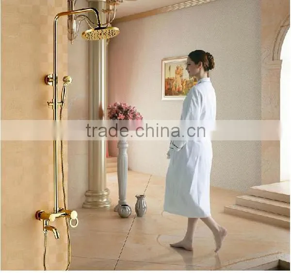 Designer bathroom shower cold hot water mixer, Nice Sell Fashion With High Quality Golden Shower Mixer