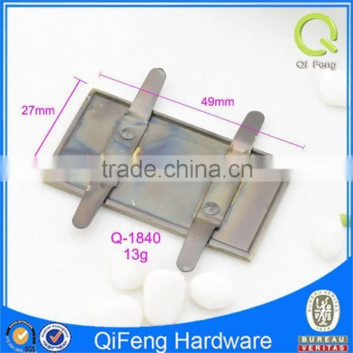 Q-1840 handbag logo plate, engraved metal tags,brand handbag logo tag