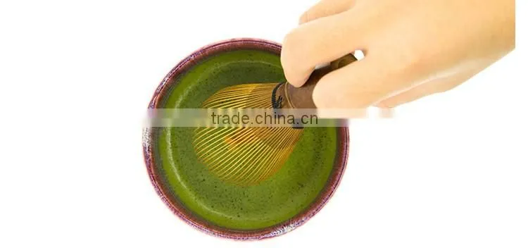 Japan Ceremony Tea Whisk Green Tea Powder Long Handle Bamboo Whisk Set