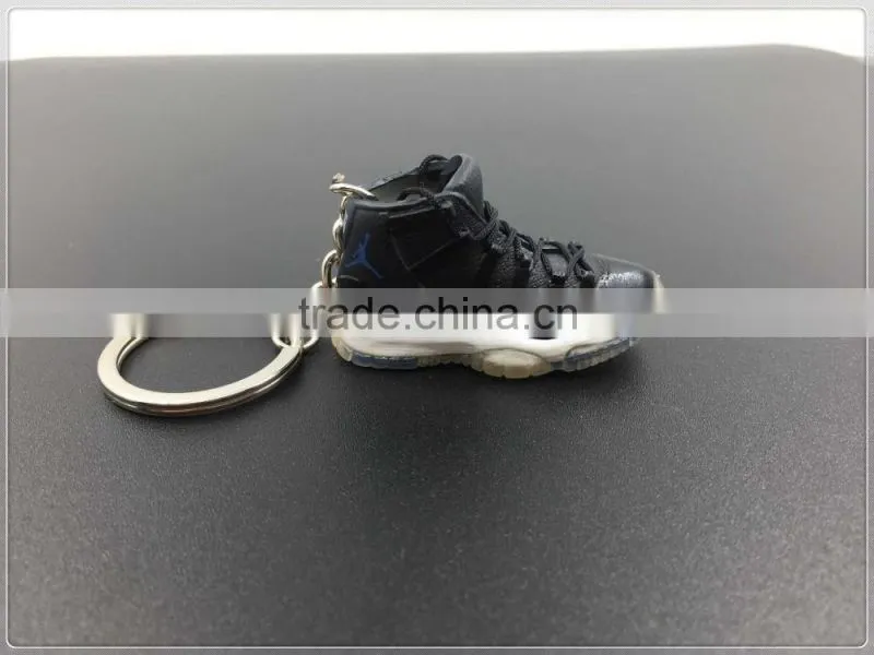 3d sneaker shoe keychain/3d mini jordan shoe keychain