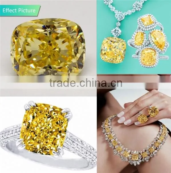 China gemstone manufacturer good price high quality white color ladder square shape cubic zirconia