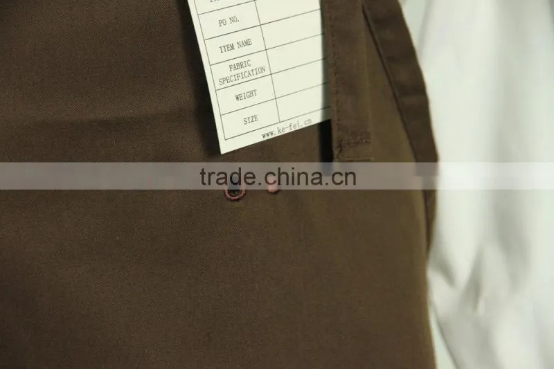 cottton customized embroidery cafe apron