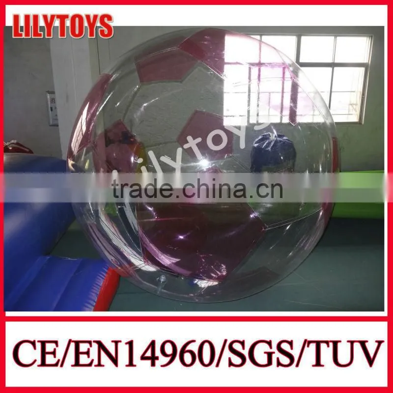 zorbing walking ball, inflatable human hamster ball, human sized ball for water park