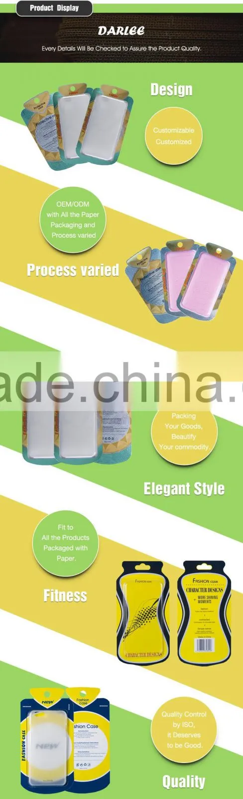 Wholesale clear window fashionable electronic packaging color box