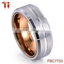 new fashion costume jewelry engagement wedding ring tungsten carbide stainless steel inlay wooden ring mens bands