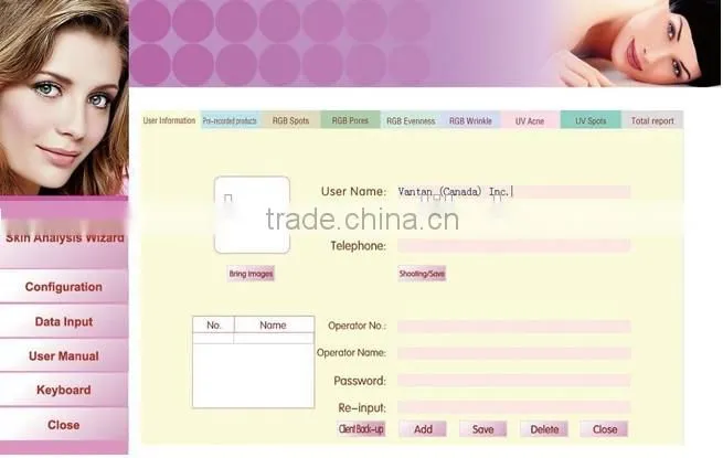 Skin Analyzer Type Portable Digital Skin analyzer