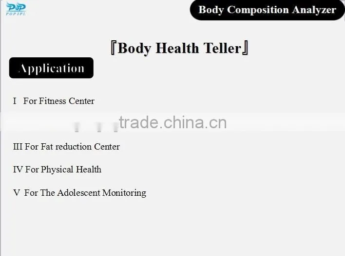 body composition analysis machine POP IPL
