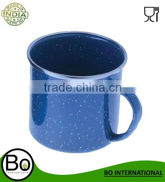 speckled enamel steel camping metal mug cup 10.50 Oz 330ml