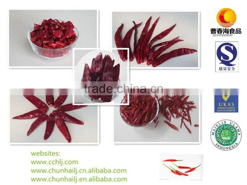 Authentic meduim spicy dried red xian chilli