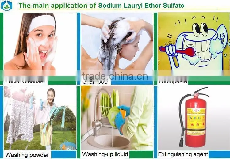 Sodium lauryl ether sulfate70% Sles 70% for detergent and surfactant
