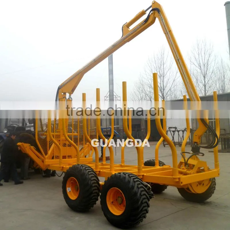 1T log loader with trailer